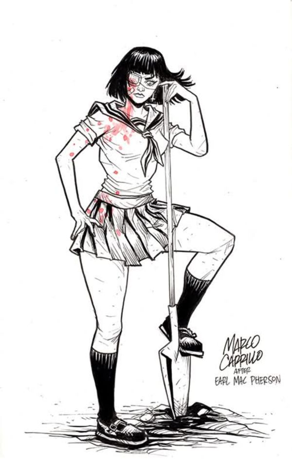 Image for Yume zombie make out club 6.3x9.8 Illustration by Marco Carrillo