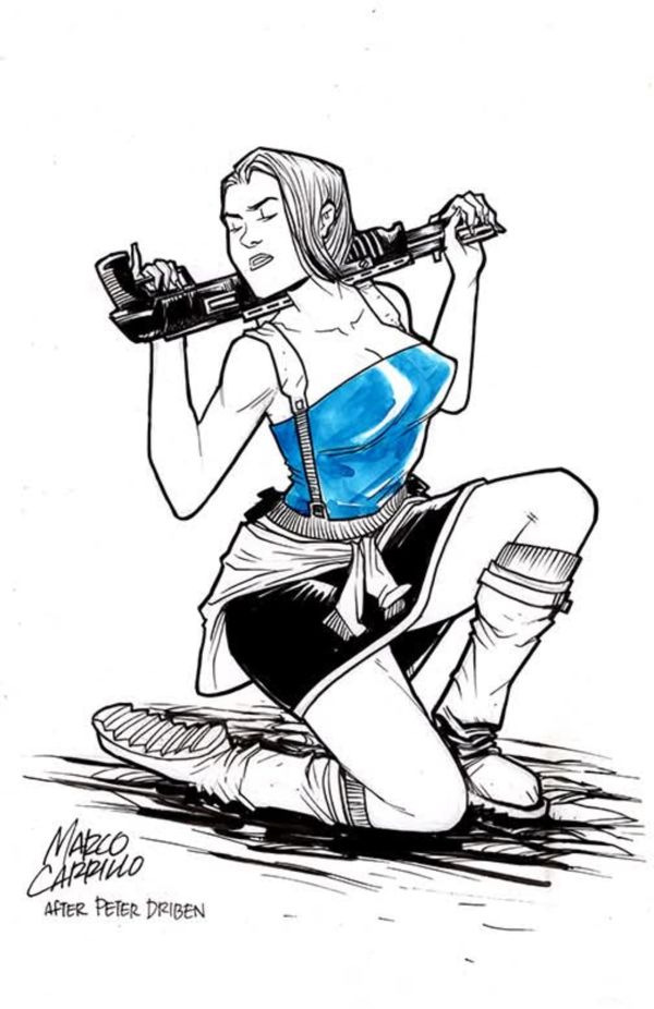 Image for Resident Evil Jill Valentine 6.3x9.8 Pin-Up by Marco Carrillo