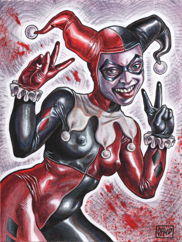 Image for Harley Quinn Acrylic Illustration