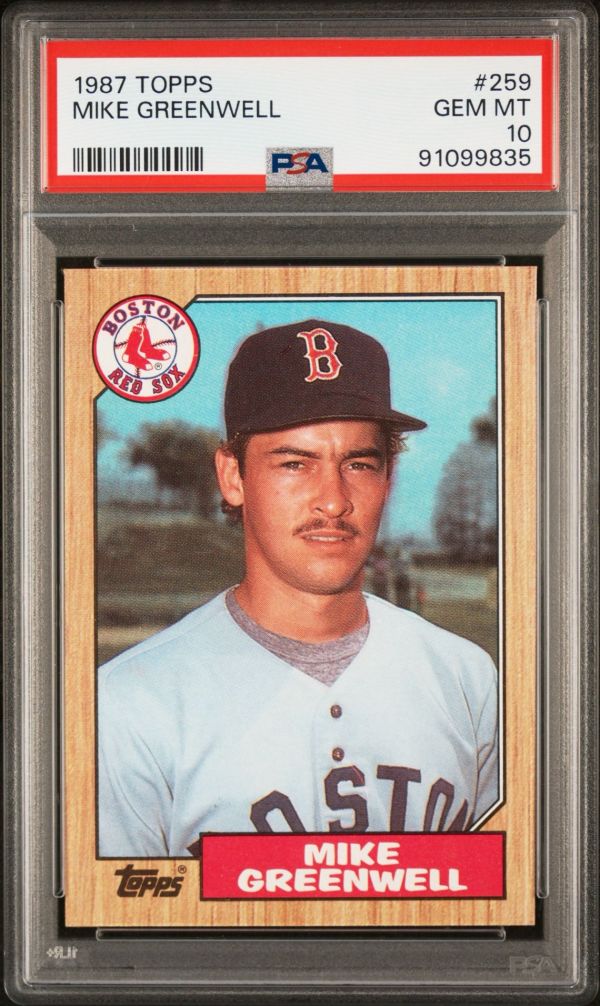 Image for 1987 Topps Mike Greenwell #259 PSA GEM MT 10