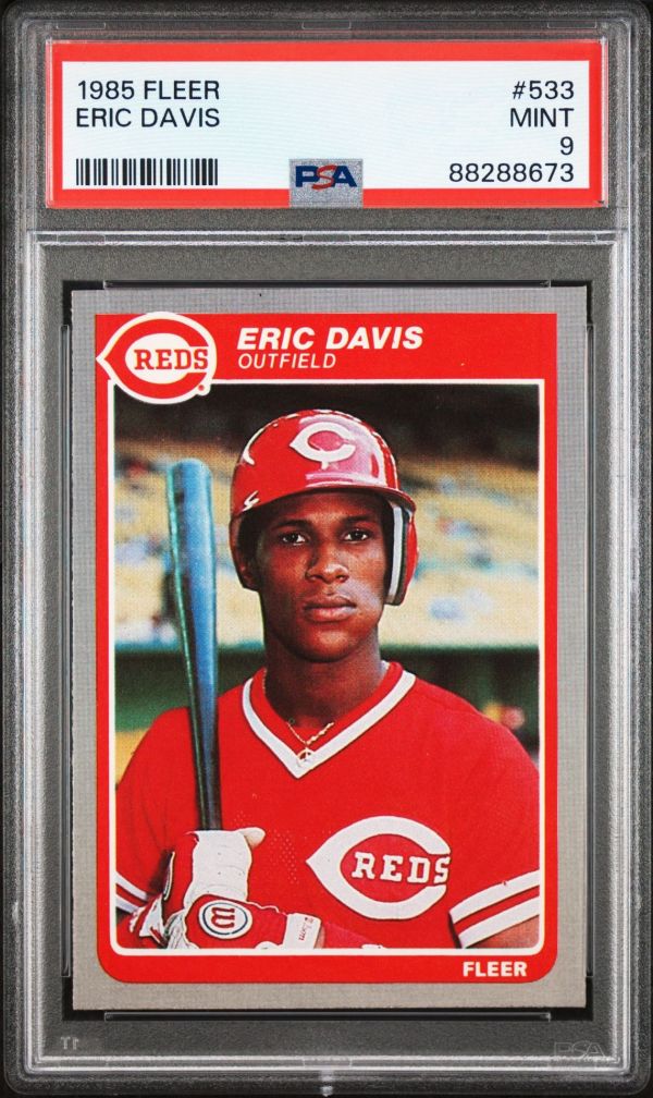Image for 1985 Fleer Eric Davis #533 PSA 9
