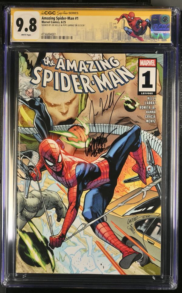 Image for Amazing Spider-Man #1 CGC 9.8 Signed by Joe Kelly & Pepe Larraz