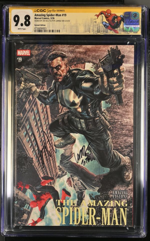 Image for Amazing Spider-Man #19 CGC 9.8 Signed by Joe Kelly & Pepe Larraz