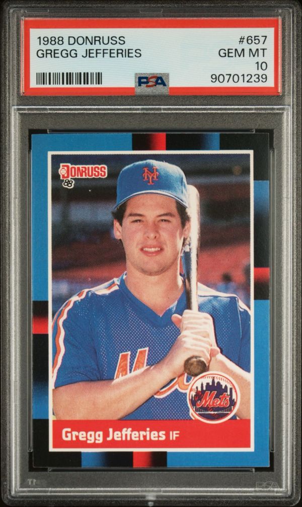 Image for 1988 Donruss Gregg Jefferies #657 PSA 10