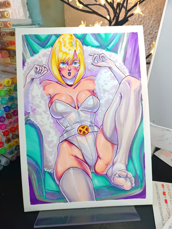 Image for 9"12 Emma Frost by Lu Cardoso