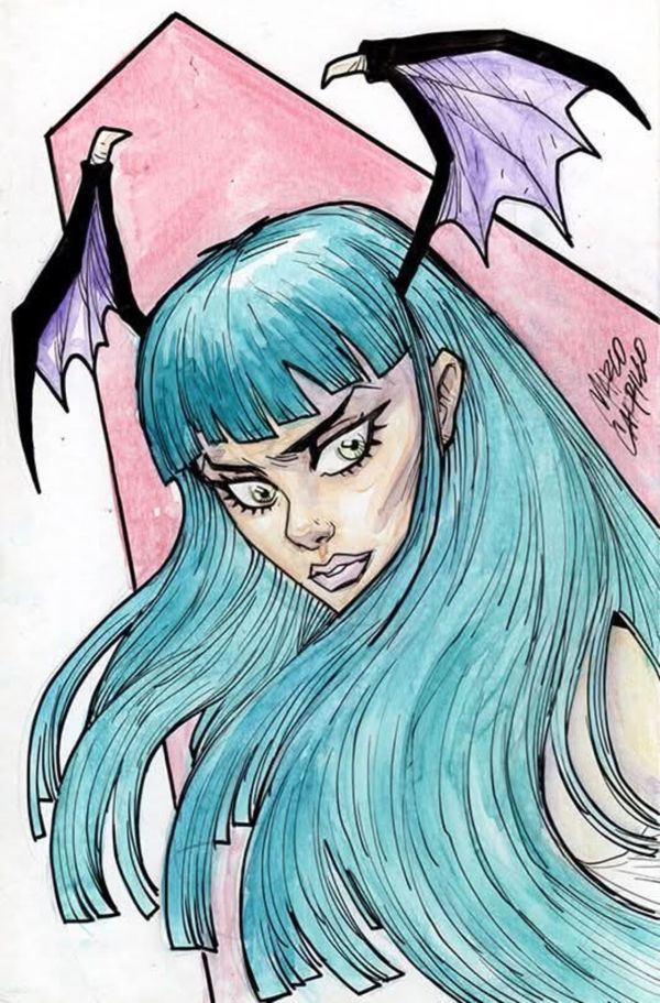 Image for Morrigan watercolor sketch