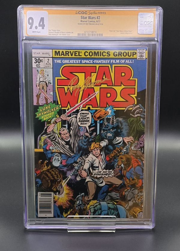 Image for 9.4 CGC Star Wars #2 1977 Signature Series signed by Roy Thomas