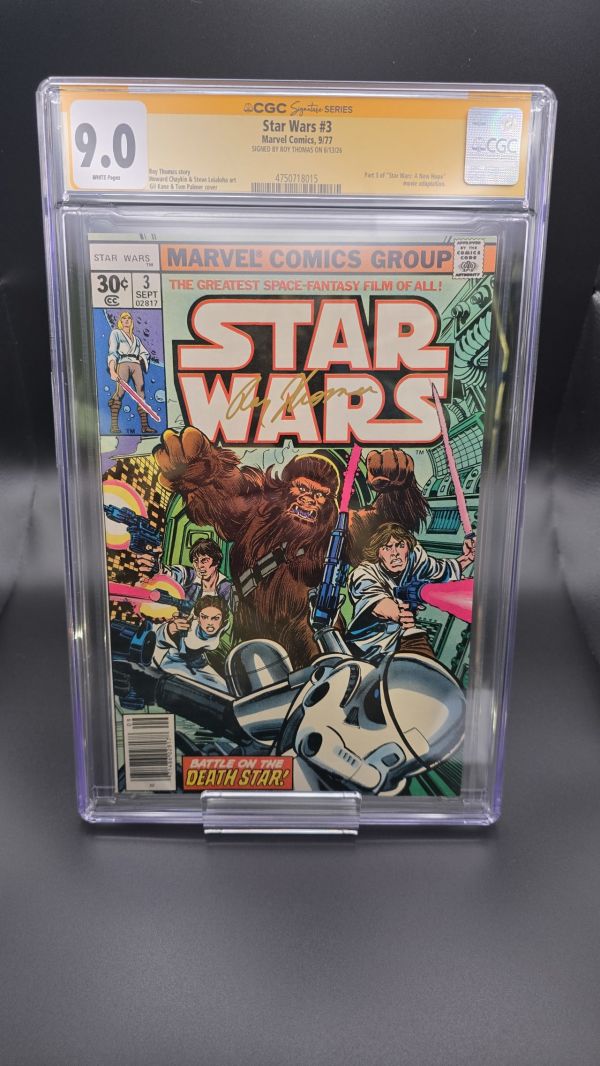 Image for 9.0 CGC Star Wars #3 1977 Signature Series signed by Roy Thomas 