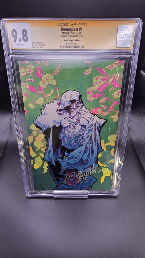 Image for DOOMQUEST #1 ROSE BESCH 1:100 VIRGIN CGC 9.8 SIGNATURE SERIES 💎 POP 2 RARE!
