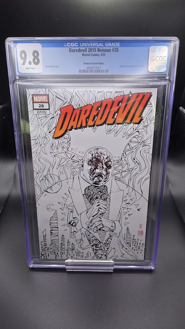 Image for Daredevil 2015 Reissue #28 CGC 9.8 Whatnot Sketch 🦄  1-OF-1 ONLY 5 PRINTED! ONLY UNIVERSAL LABEL IN EXISTENCE!