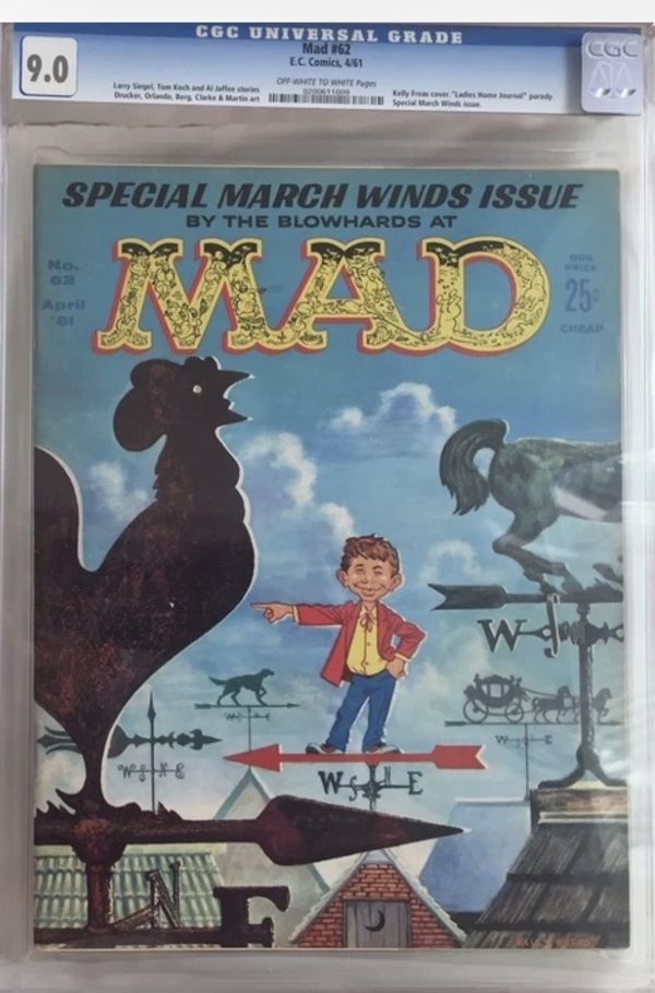 Image for Mad #62 CGC 9.0