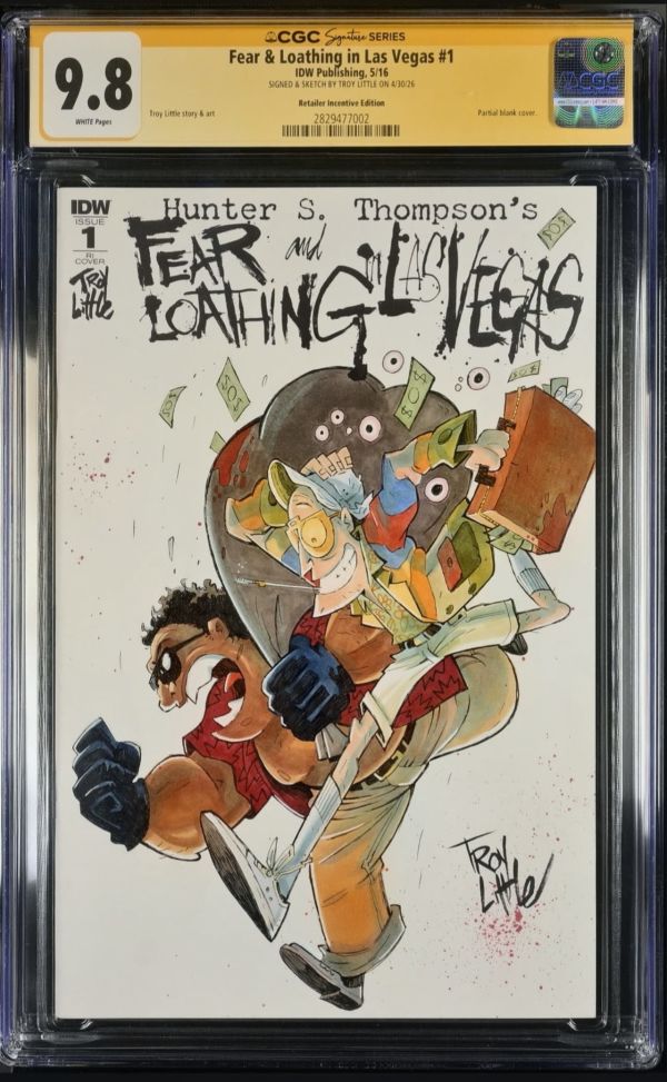 Image for Fear & Loathing in Las Vegas #1 CGC 9.8 Sketch and Signed by Troy Little