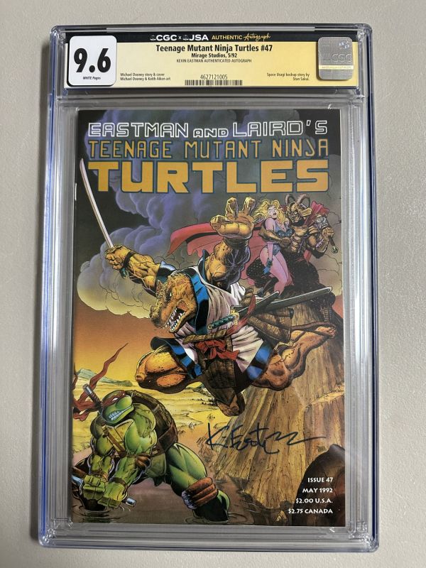 Image for Teenage Mutant Ninja Turtles #47 CGC 9.6 Signed by Eastman