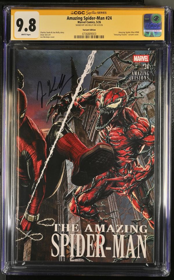 Image for Amazing Spider-Man #24 CGC 9.8 Signed by Joe Kelly