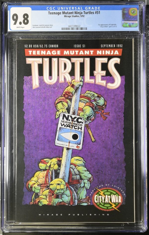Image for Teenage Mutant Ninja Turtles #51 CGC 9.8