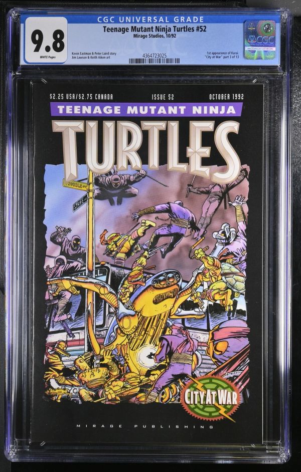 Image for Teenage Mutant Ninja Turtles #52 CGC 9.8