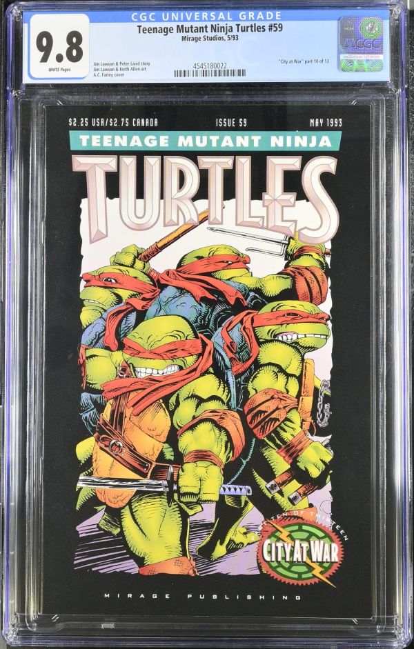 Image for Teenage Mutant Ninja Turtles #59 CGC 9.8