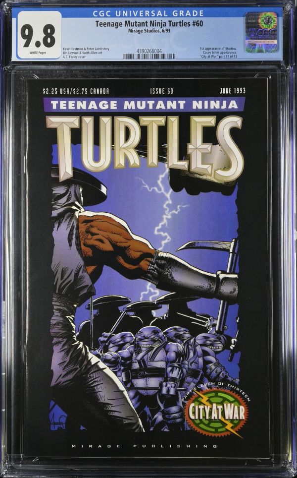 Image for Teenage Mutant Ninja Turtles #60 CGC 9.8