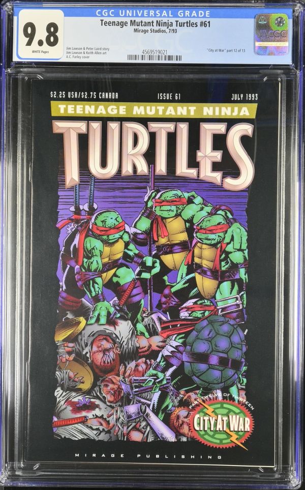 Image for Teenage Mutant Ninja Turtles #61 CGC 9.8