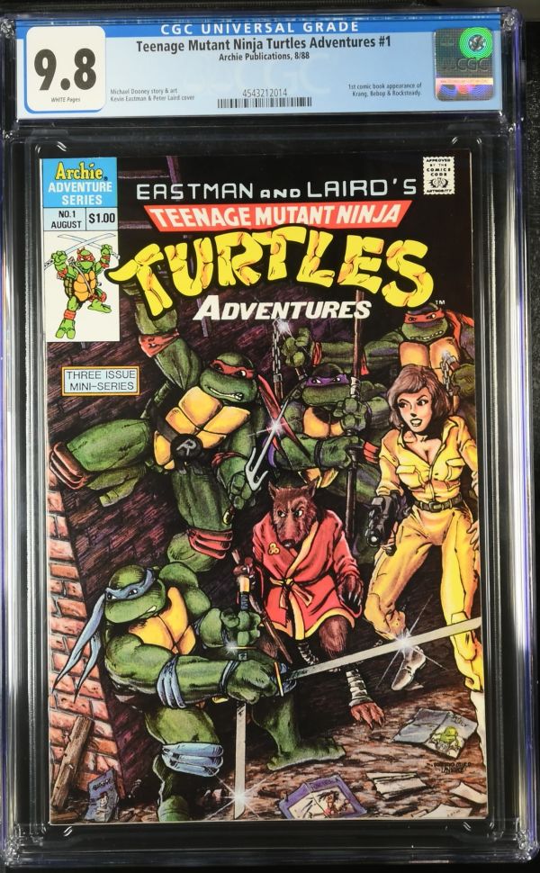 Image for Teenage Mutant Ninja Turtles Adventures #1 CGC 9.8