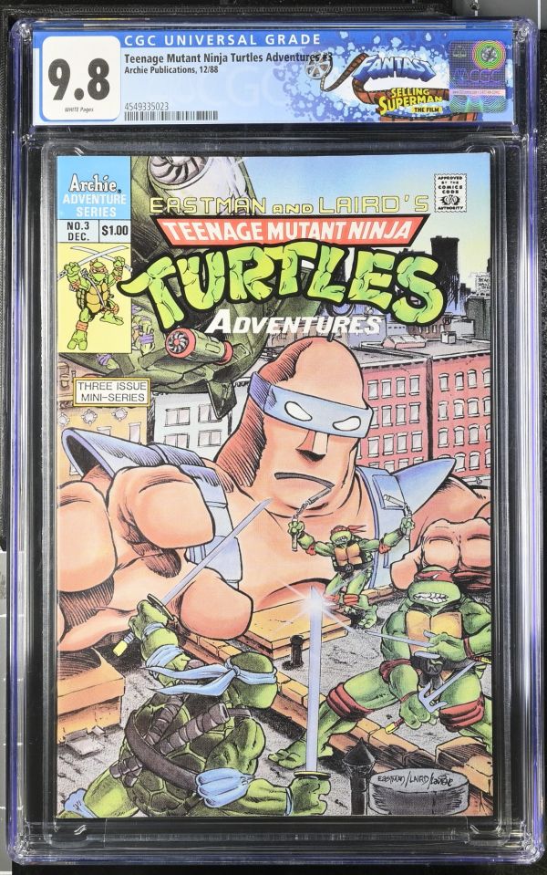 Image for Teenage Mutant Ninja Turtles Adventures #3 CGC 9.8