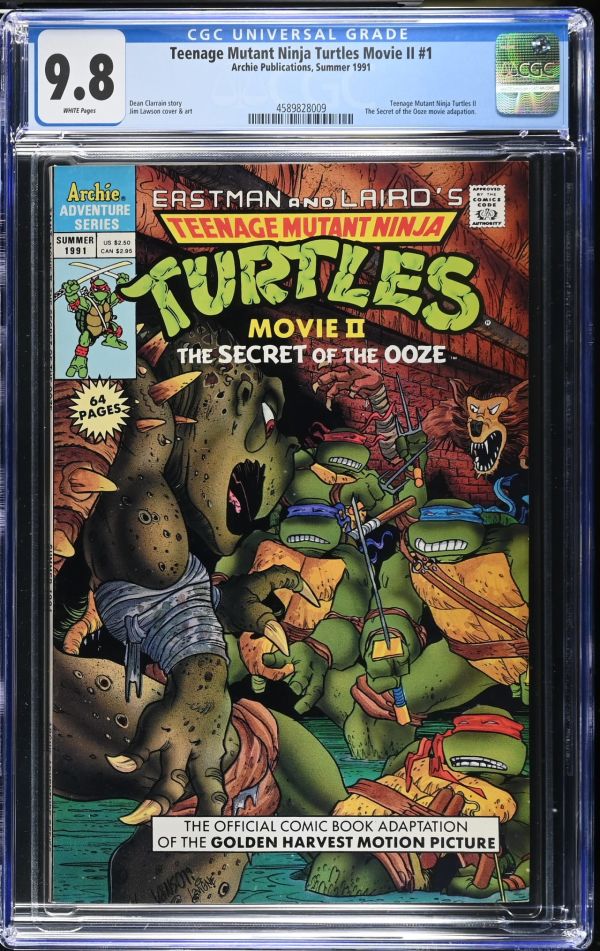 Image for Teenage Mutant Ninja Turtles Movie II #1 CGC 9.8