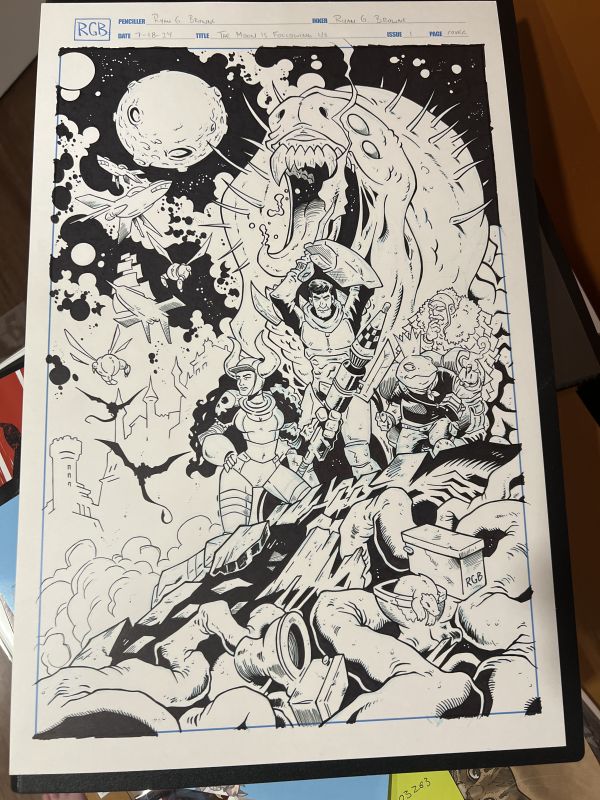 Image for The Moon Is Following Us #1 variant cover art by Ryan Gary Browne