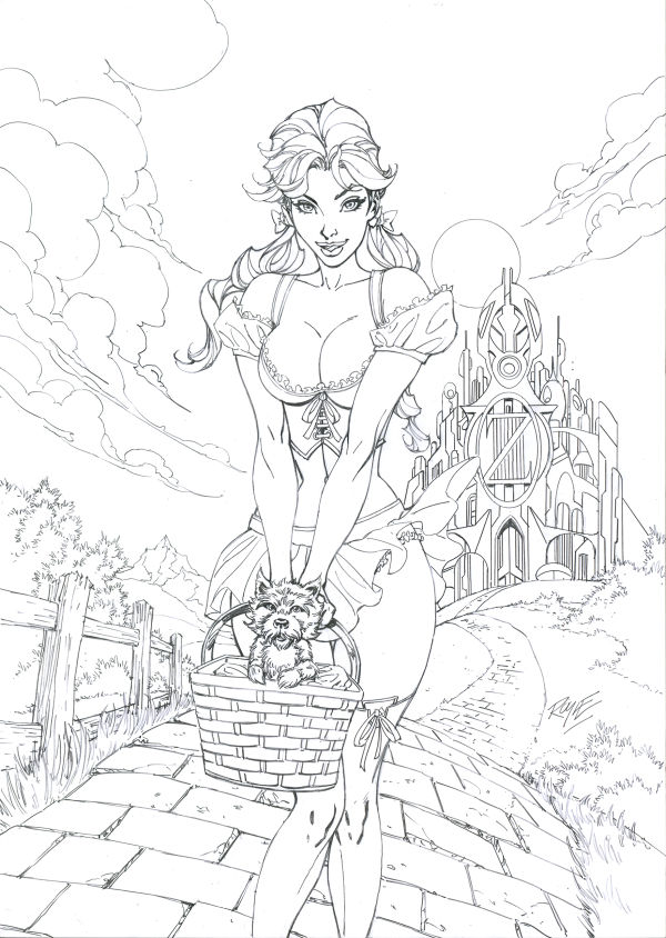 Image for Zenescope Grimm Fairy Tales #98 Dorothy Original Pencil Art A3