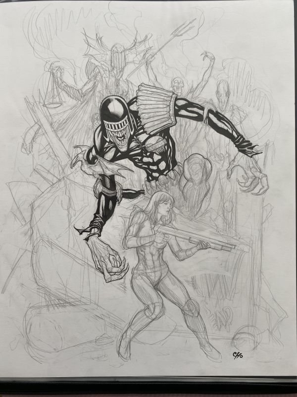 Image for Judge Anderson and dark judges by Frank Cho