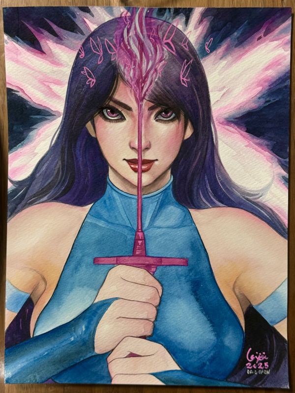 Image for Psylocke Watercolor Portrait