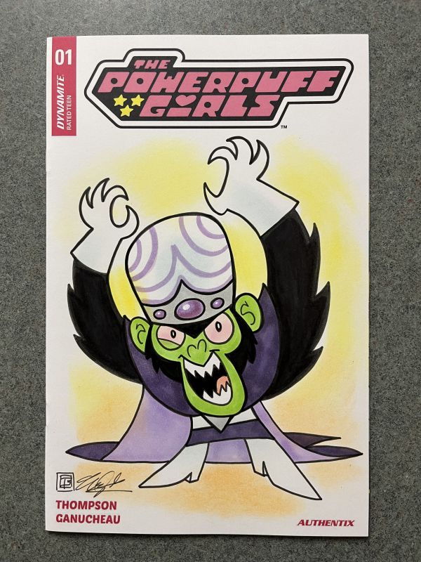 Image for Powerpuff Girls Mojo Jojo sketch cover by Tim Shinn