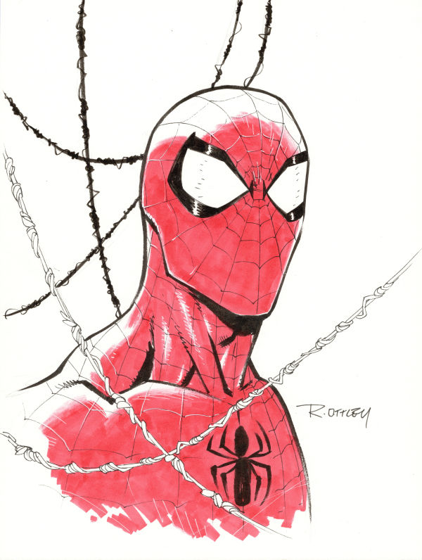 Image for  Spider-man bust sketch by Ryan Ottley