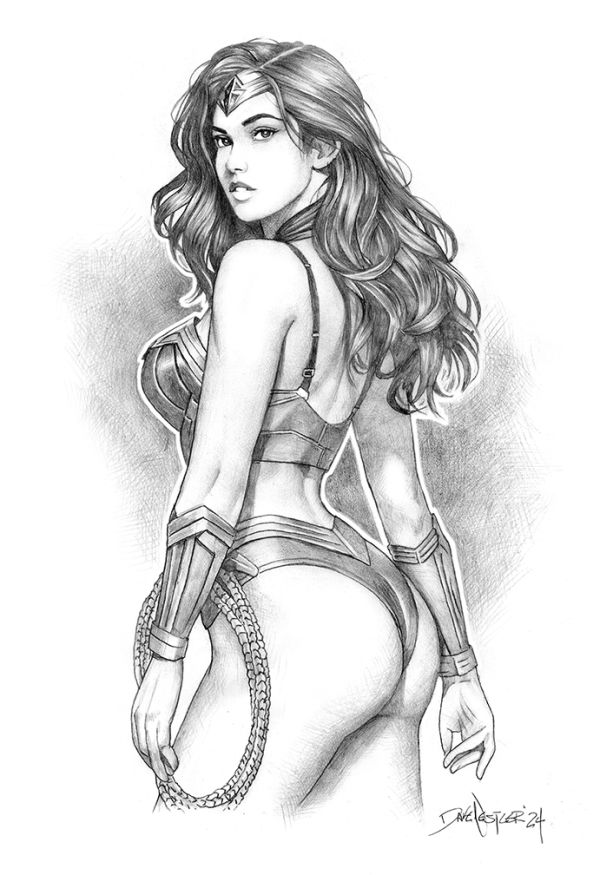Image for "Wonder Woman" original sketch from pinup artist Dave Nestler