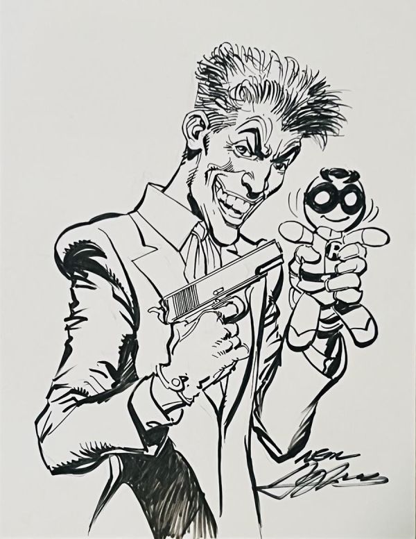 Image for Joker 9x12 3/4th Figure by Neal Adams