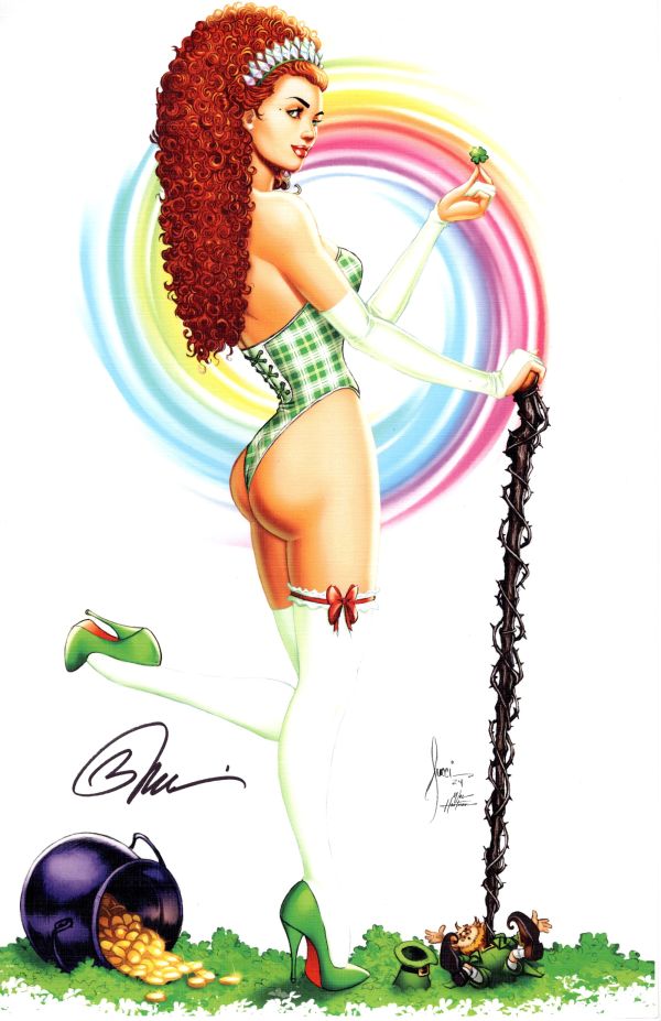 Image for LUCKY CLOVER PRINT SIGNED BILLY TUCCI