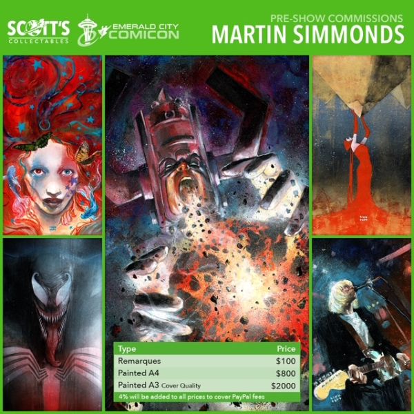 Image for Martin Simmonds Convention Commission Priority at Lake Como Comic Art Festival 2025