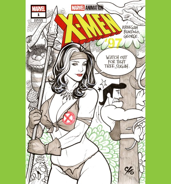 Image for Savage Land Rogue and George of the Jungle Sketch Cover