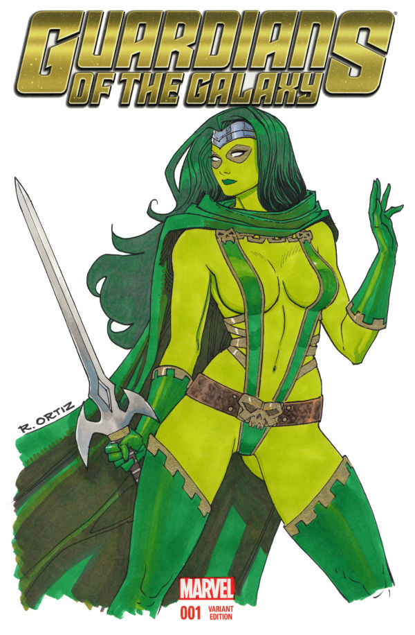 Image for Gamora from Guardians of the Galaxy sketchcover