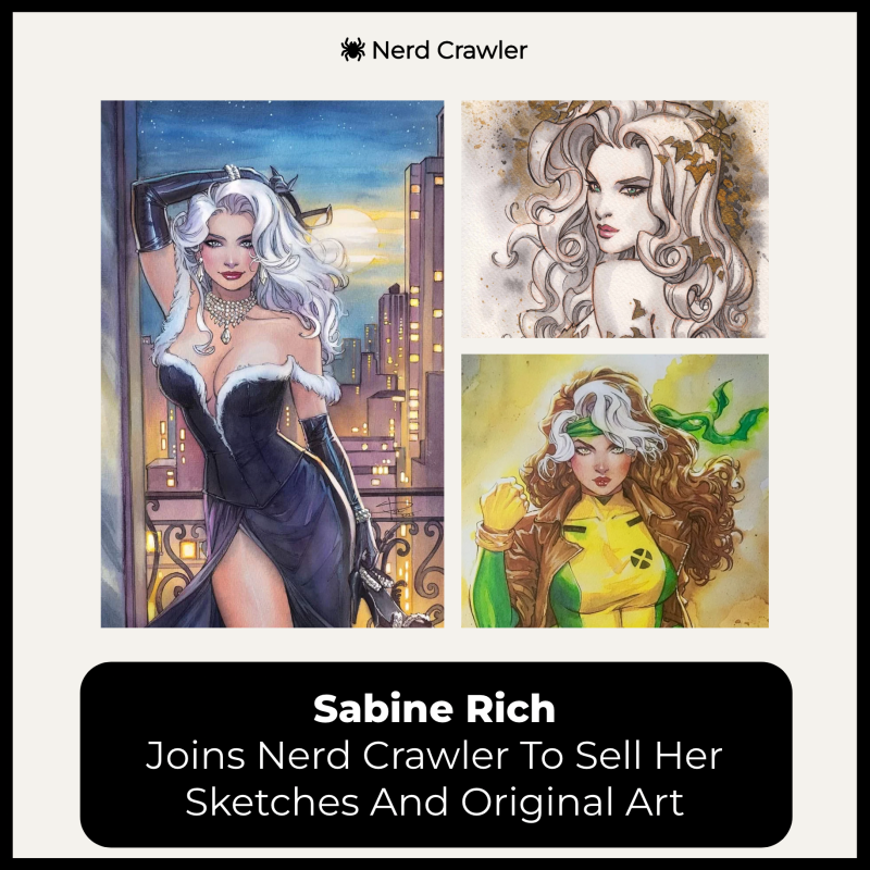 Image for Sabine Rich Joins Nerd Crawler To Sell Her Sketches And Original Art