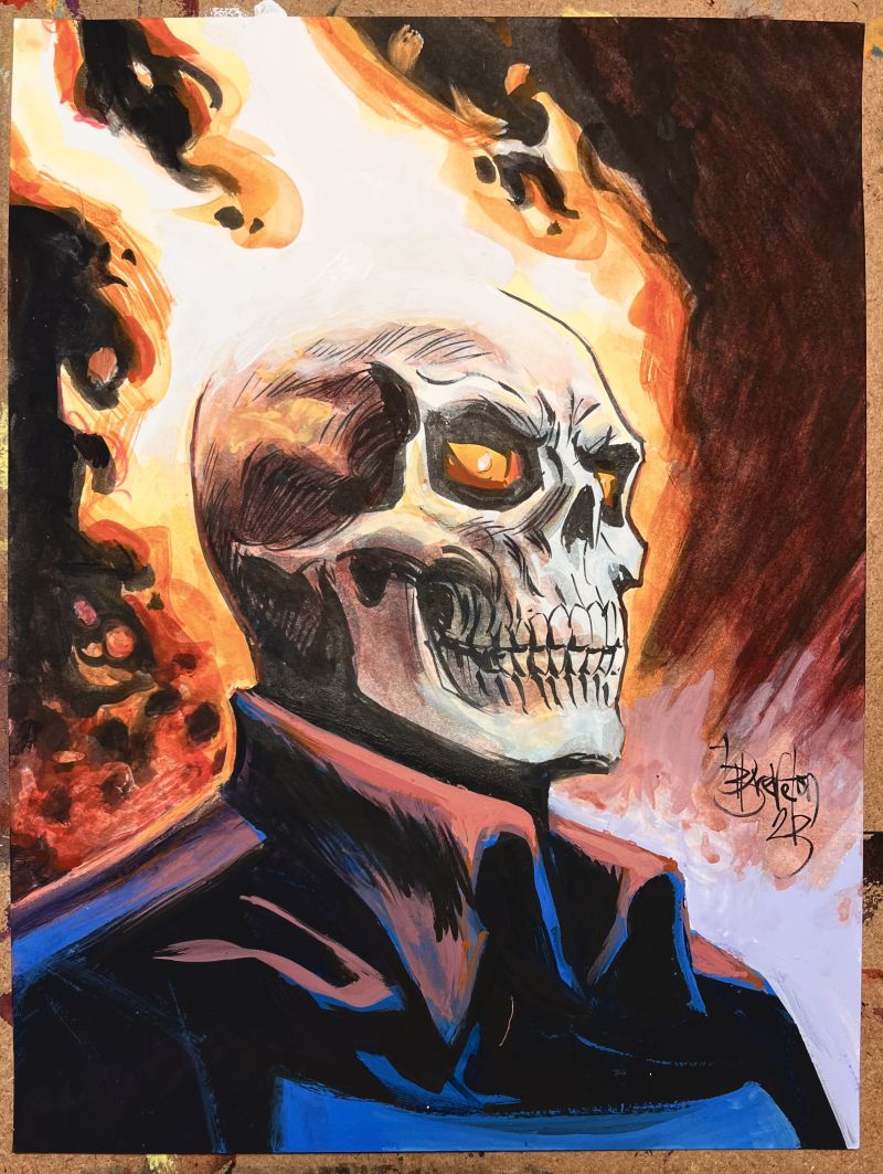 Image for Ghost Rider portrait by Dan Brereton
