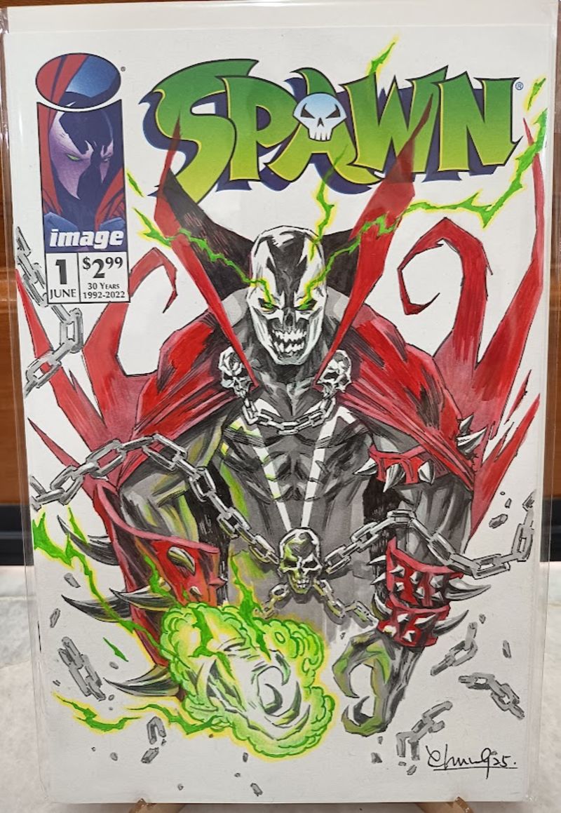 Spawn Sketch Cover by Chang Boon Kiat Sketch Covers Listed | Raremarq