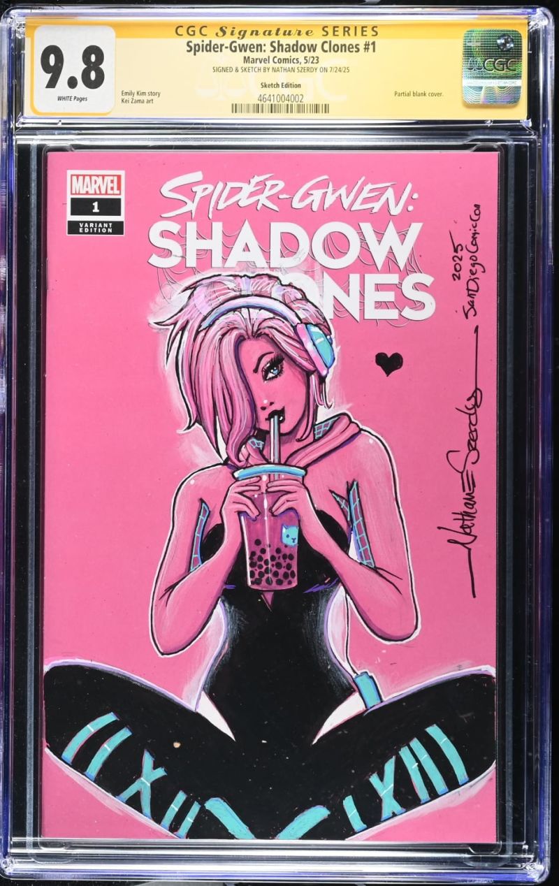Spider-Gwen: Shadow Clones #1 Sketch CGC 9.8 Graded Comics | Raremarq