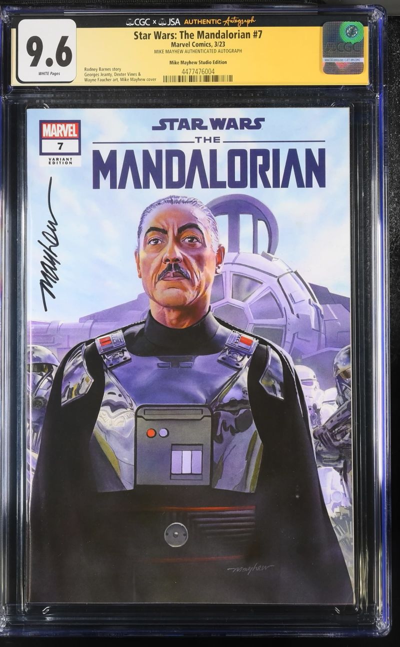 Star Wars: The Mandalorian #7 CGC 9.6 Signed by Mike Mayhew | Raremarq