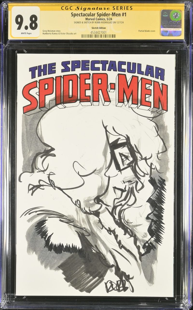 Spectacular Spider-Men #1 CGC 9.8 Signed by Robbi Rodriguez | Raremarq
