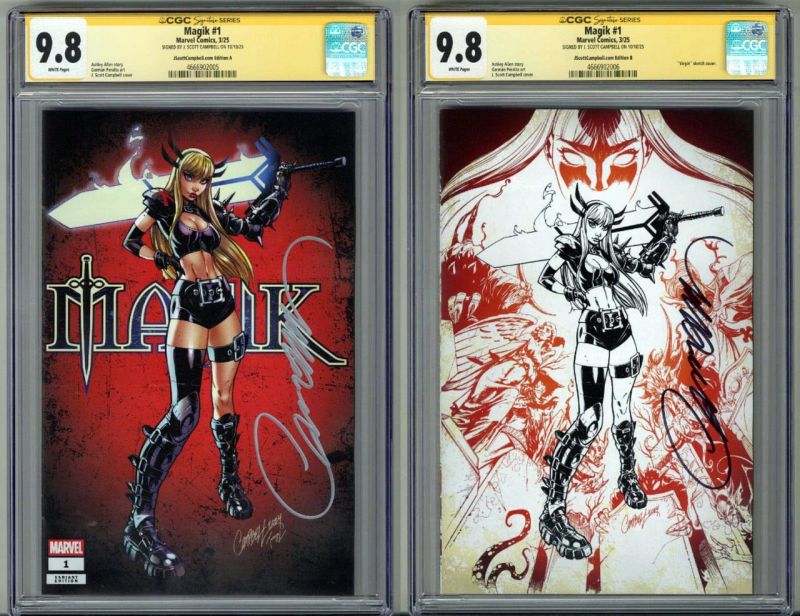 MAGIK #1 SET CGC 9.8 SS SIGNED J. SCOTT CAMPBELL EXCLUSIVE | Raremarq