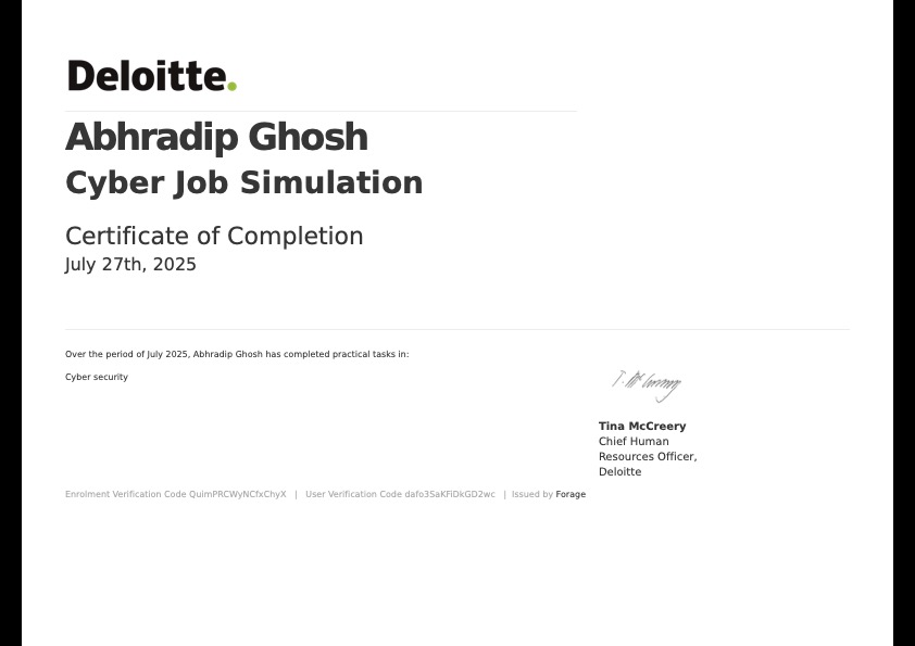 Deloitte-certificate