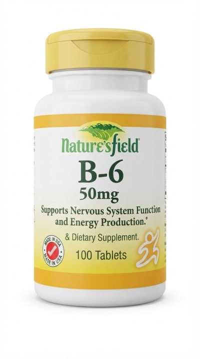 Nature'S Field Vitamin B-6 50mg - 100 Tablets