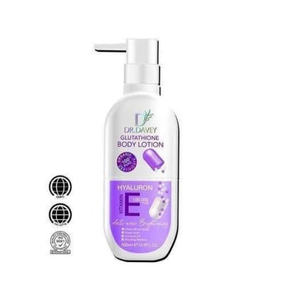 Dr Davey Glutathione Body Lotion Hyaluronic Vitamin E 100,000mcg Anti-Aging Brightening