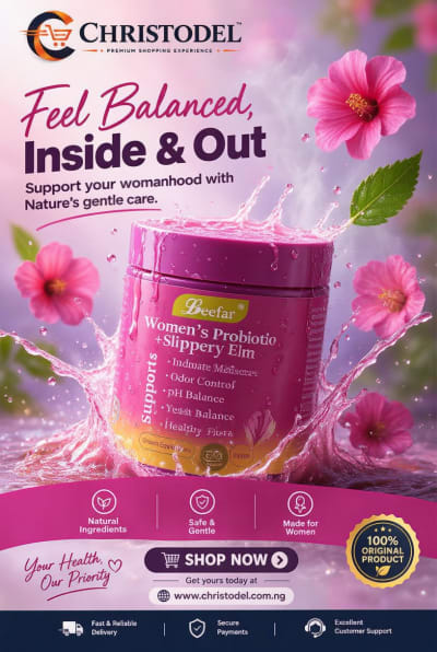 Leefar Women Probiotic with Slippery Elm Dietary Supplement 60 Capsules