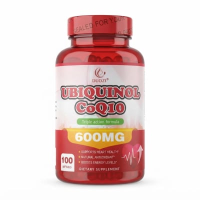 Duozi Ubiquinol Coq10 600mg Supplement - Cellular Energy & Daily Vitality - 100 Softgels